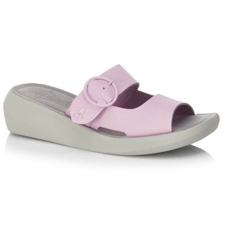 FLY London Bafi Slide Sandal with Buckle Detail