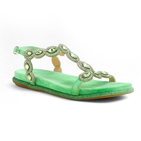 Django & Juliette Yanni  T-Bar Strap Jewelled Sandal