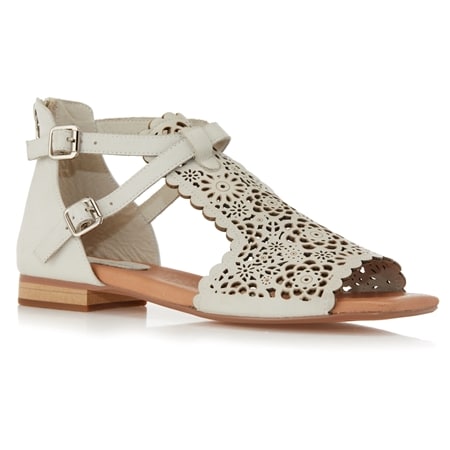 Django & Juliette Paedan Square Toed Leather Sandal