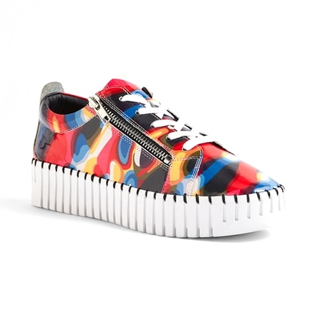 Django & Juliette Bump Platform Sneaker with Side Zip
