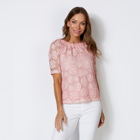 Boo Radley Lace Cotton Off Shoulder Top