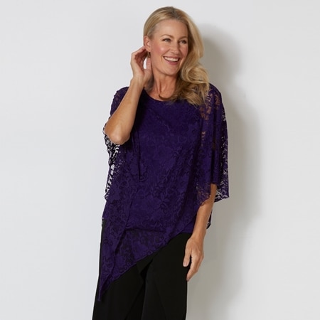 Evie Grace Lily Lace Overlay Top