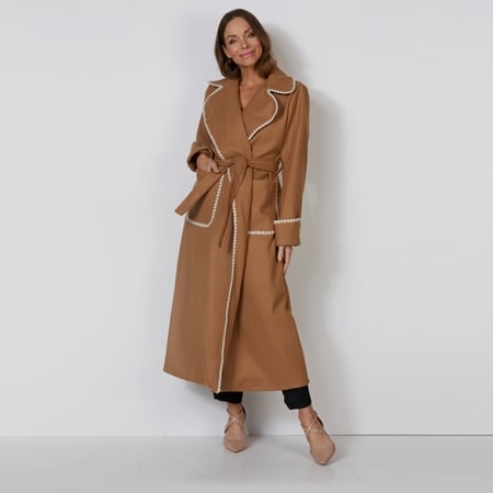 Eyes on Floyd Contrast Trim Coat