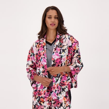 Gabby Isabella Pink Bloom Shrug Jacket