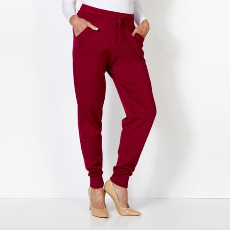 Amanda Charles Knit Drawstring Jogger Pant