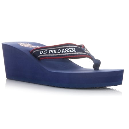 US Polo Association Chany Thong Wedge Sandal