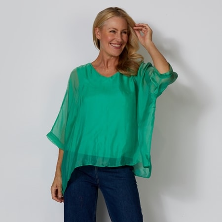 Fate + Becker Blossoming Silk Top