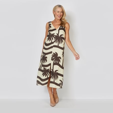 Pippa Ridley 100% Linen Jocelyn Print Dress