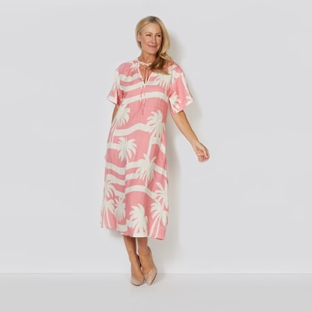 Pippa Ridley 100% Linen Josie Print Dress