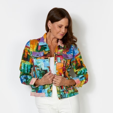 Orientique Cotton Ponte Jacket