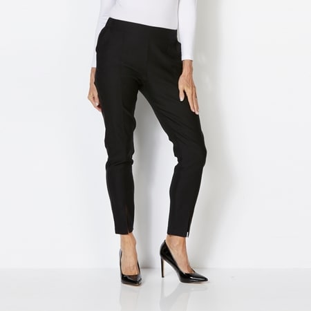 Isaac Mizrahi Cigarette Pant With Slit