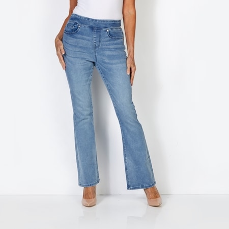 Diane Gilman Virtual Stretch Pull On Flare Jean