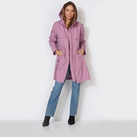 Bella Loren Cotton Blend Hooded Jacket