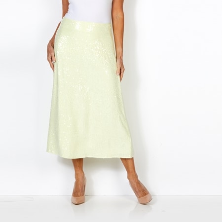 Parker & Rowe Sequin Midi Skirt