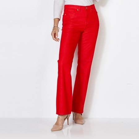 Diane Gilman Soft & Sleek Denim 5 Pocket Baby Bootcut Jean