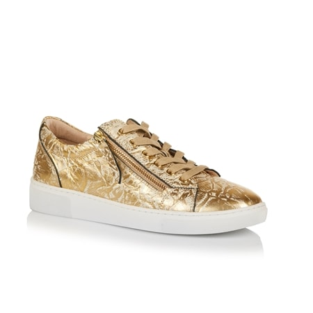 Bresley Gelato Guess Leather Lace-up Sneaker with Side Zip