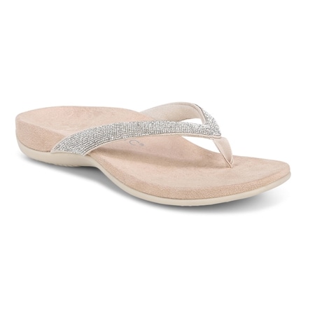 Vionic Dillon Shine Rhinestone Embellished Toe-Post Thong