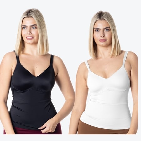 Rhonda Shear 2 Pack Molded Cup Camisole