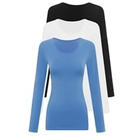 Bella Bodies Modal Long Sleeve Top 3pk