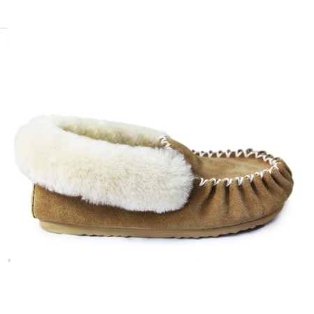 Koalabi Unisex Traditional Moccasin Sheepskin Slipper