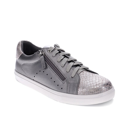 Scholl Cleo Memory Cushion Lace and Zip Sneaker