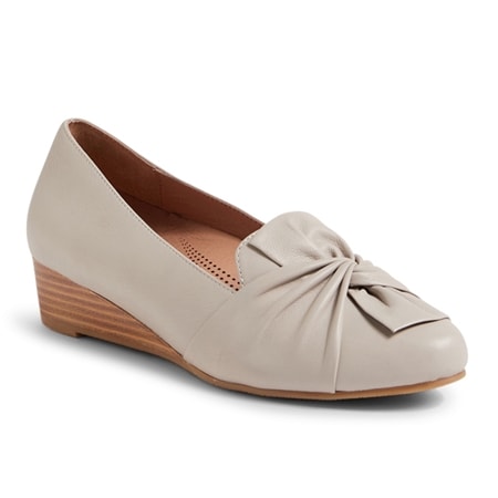 Supersoft Givve Wedge Heeled Leather Loafer