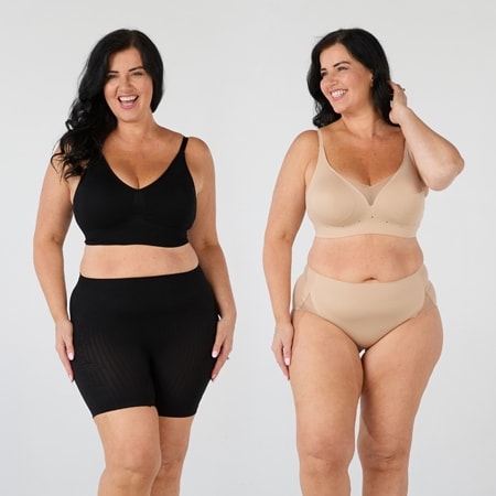 Rhonda Shear 2 Pack Invisible Edge Breathable Gel Support Bra