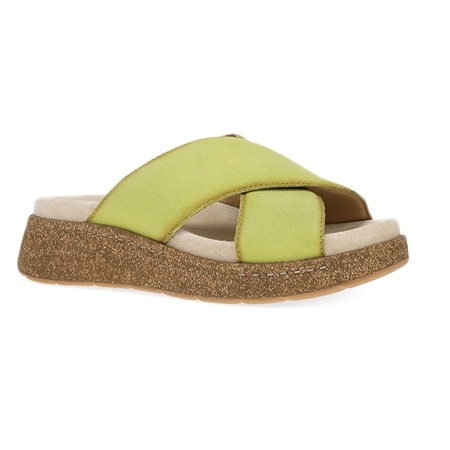 Dansko Bridget Burnished Suede Platform Slide Sandal