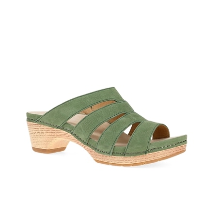 Dansko Lyndi Leather Open-toe Heeled Mule