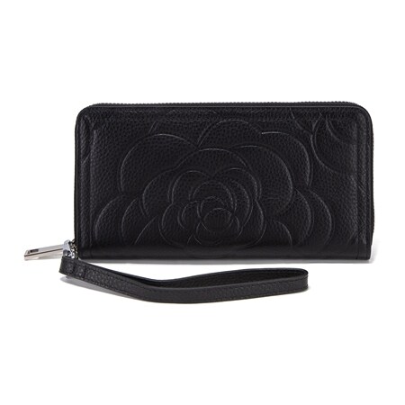 Elegant Raffaella Ziparound Wallet with RFID Protection