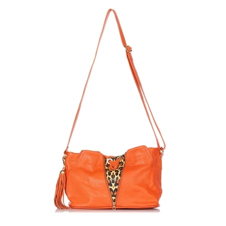 Cadelle Sofia Leather Crossbody Bag with Leopard Detail