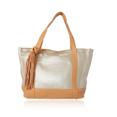 Cadelle Maeve Contrast Leather Tote Bag