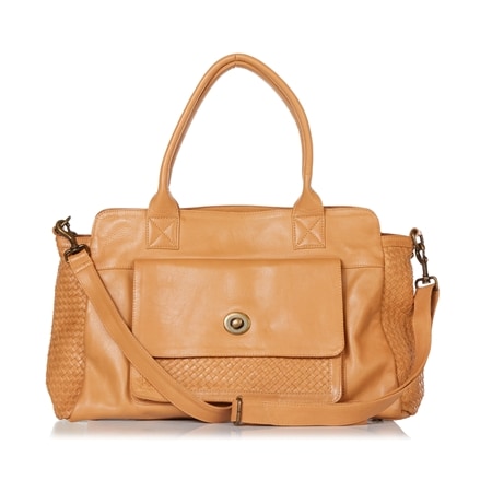 Cadelle Reece Leather Overnight Bag with Removable Crossbody Strap