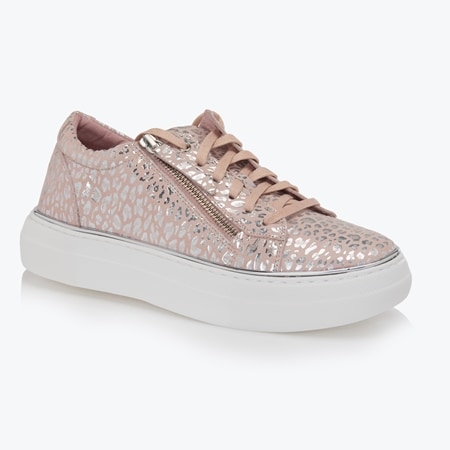 Bresley Gelato Zack Textured Leather Sneaker with Side Zip