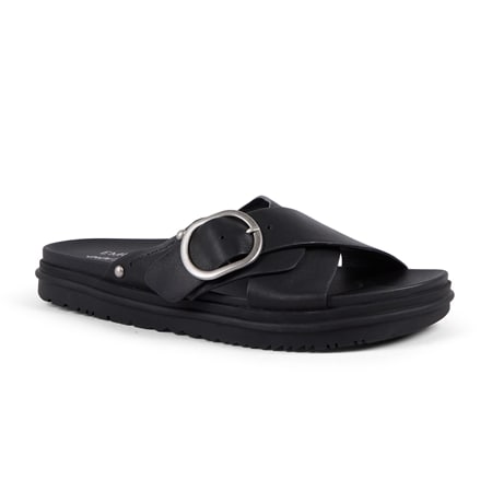EMU Australia Ebony Leather Slide Sandal
