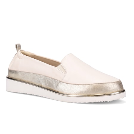 Ron White Nelleca Slip-on Shoe with Metallic Trim & Wedge Sole