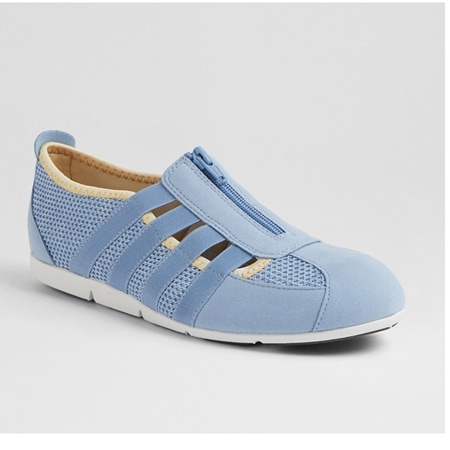 Supersoft Scottie Comfort Cushion Slip-on Sneaker with Front Zip