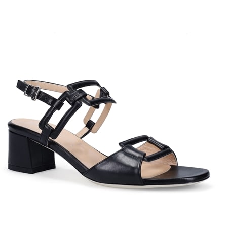 Ron White Tristan Sandal with Block Heel and Adjustable Backstrap
