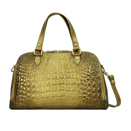 Anuschka Wide Organizer Satchel with Removable Crossbody Strap