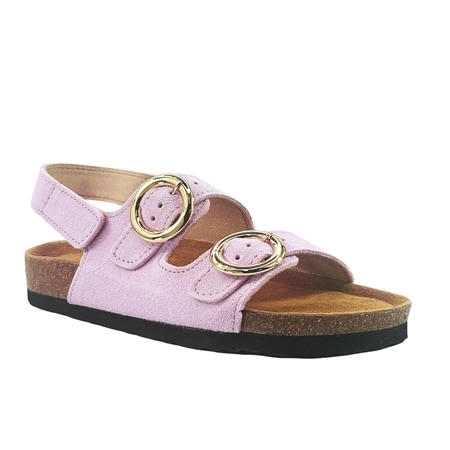 Koalabi Meryl Suede Double Buckle Backstrap Sandal