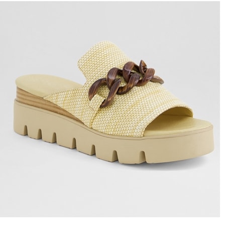 Django & Juliette Riley Platform Wedge Slide Sandal