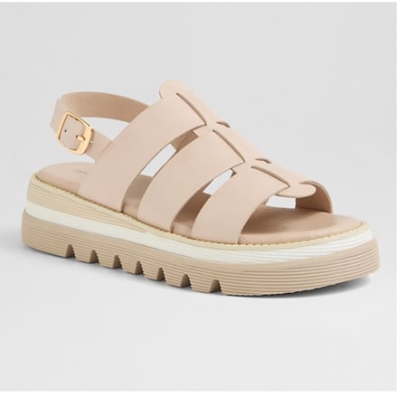 Django & Juliette Saprina Leather Backstrap Sandal