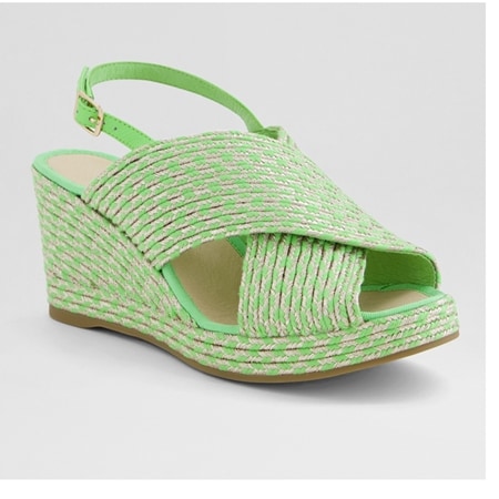 Django & Juliette Paisleya Woven Slingback Espadrille