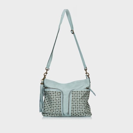 Cadelle Kitty Crossbody Shopper with Eyelet Detail Pockets