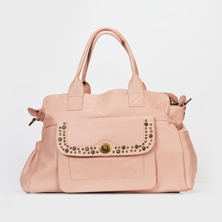 Cadelle Jacqueline Overnighter w/Stud Detail & Crossbody Strap