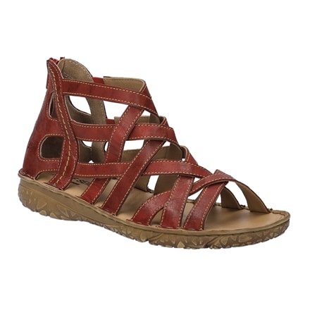 Josef Seibel Ivy 06 Leather Sandal with Back Zip Closure