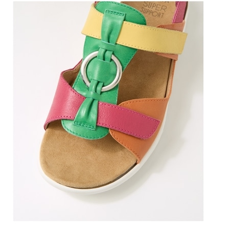 Ziera Brisa Leather T-Bar Backstrap Sandal