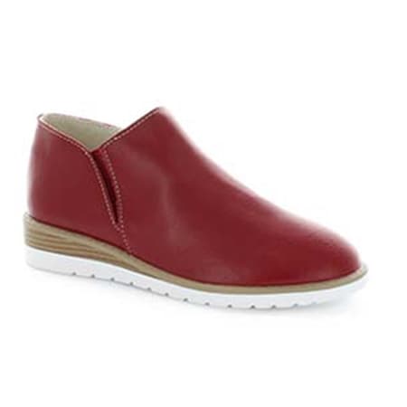 Just Bee Carmy Leather Low Ankle Boot with inside Zip