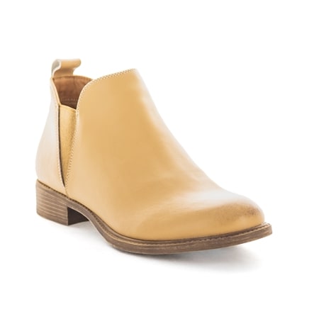 Just Bee Cimana Leather Ankle Boot with Double Gusset