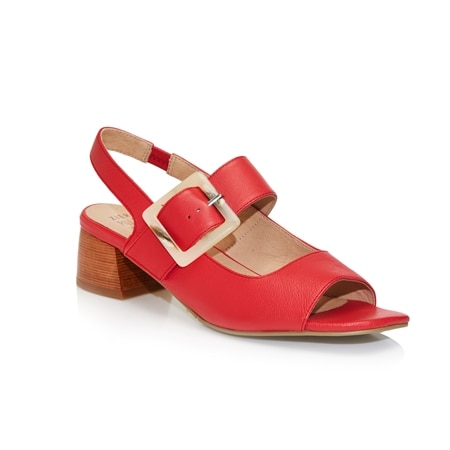 Ziera Cantell Leather Slingback Heel with Buckle Detail